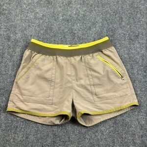 ROSCOE OUTDOORS Women’s Backcountry Shorts Khaki w/yellow details size: Small